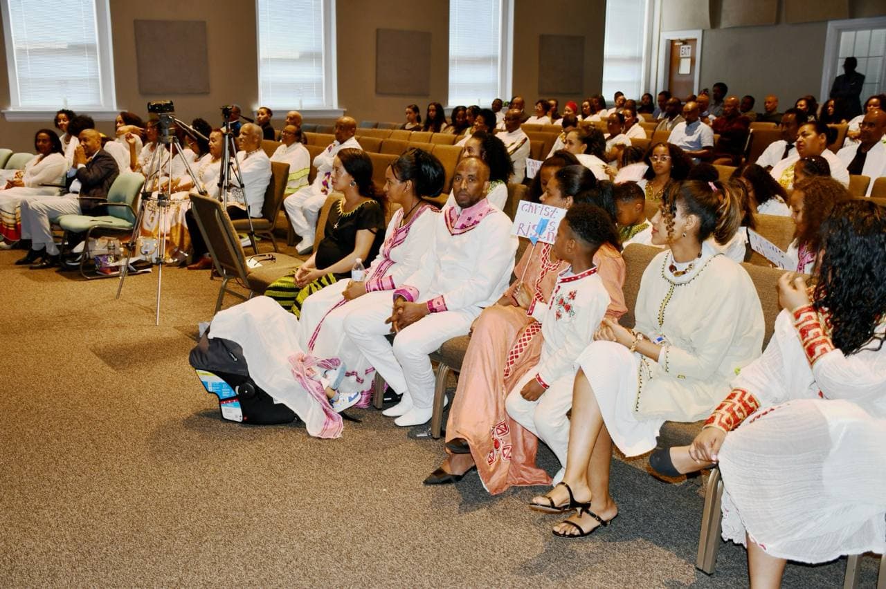 Word of Life Evangelical Church congregation gathered for Sunday worship