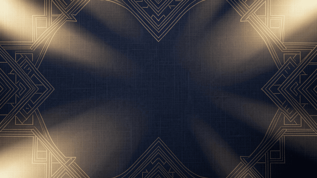 Abstract navy and gold woven light artwork for The Word of Life Evangelical Church